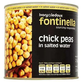 Fontinella Chick Peas in Salted Water 2.5kg (Drained Weight 1.5kg)  Adomoo